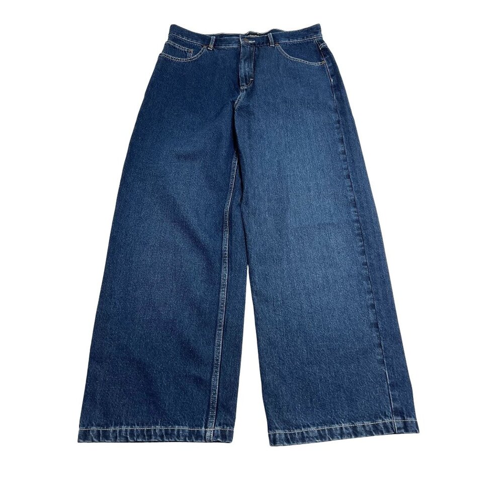 AFENDS Pablo Denim Baggy Jeans in Authentic Blue